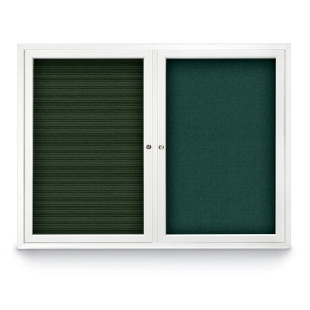 United Visual Products Corkboard, Cork Backing/Bronze, 72" x 48" UV419I-BRONZE-CORK